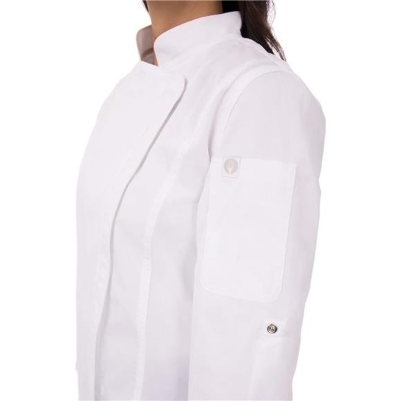 Chef Works Women's Hartford Chef Coat - Picture 5 of 6